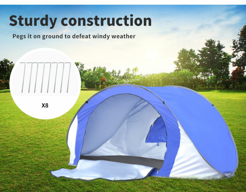 Mountview Pop Up Tent Beach Camping Tents 2-3 Person Hiking Portable Shelter - Bright Tech Home